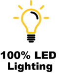 100% LED Lighting