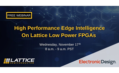 Delivering High Performance Edge Intelligence Using Low Power FPGAs