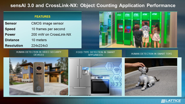 sensAI 3.0 and CrossLink-NX: Object Counting Application Performance