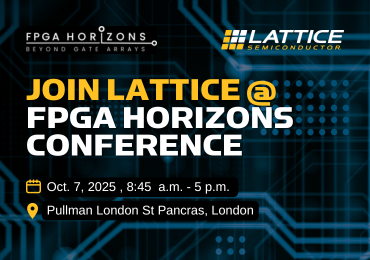 Lattice to Showcase Edge AI Innovation at FPGA Horizons Conference