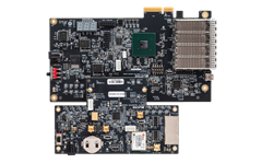 CertusPro-NX 10GbE PTP Mother Board and 1588 PTP Daughter Board Top View