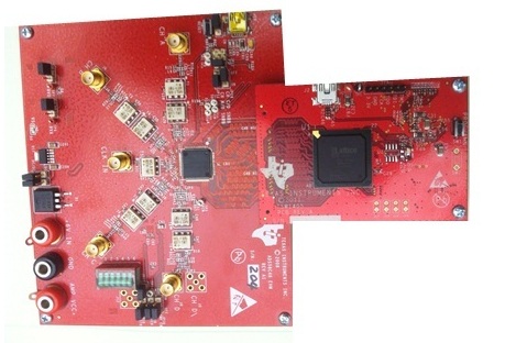 TSW1405 and a TI ADC board plugged into it