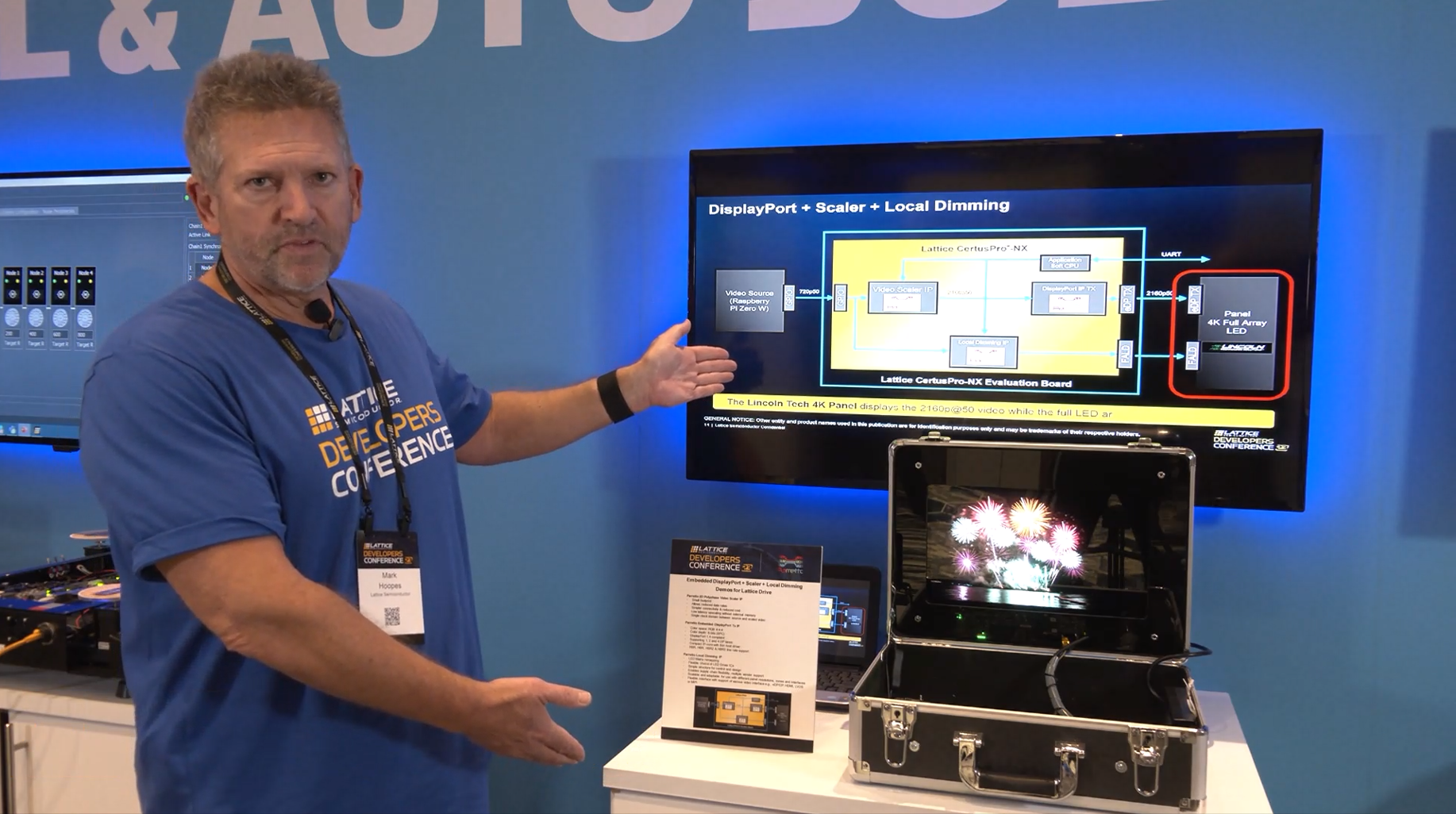 Embedded DisplayPort + Scaler + Local Dimming Demo​s for Lattice Drive