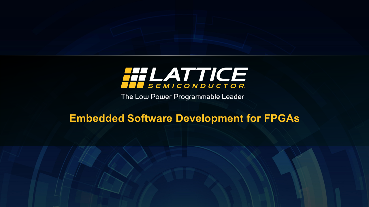 Embedded Software Development for FPGAs