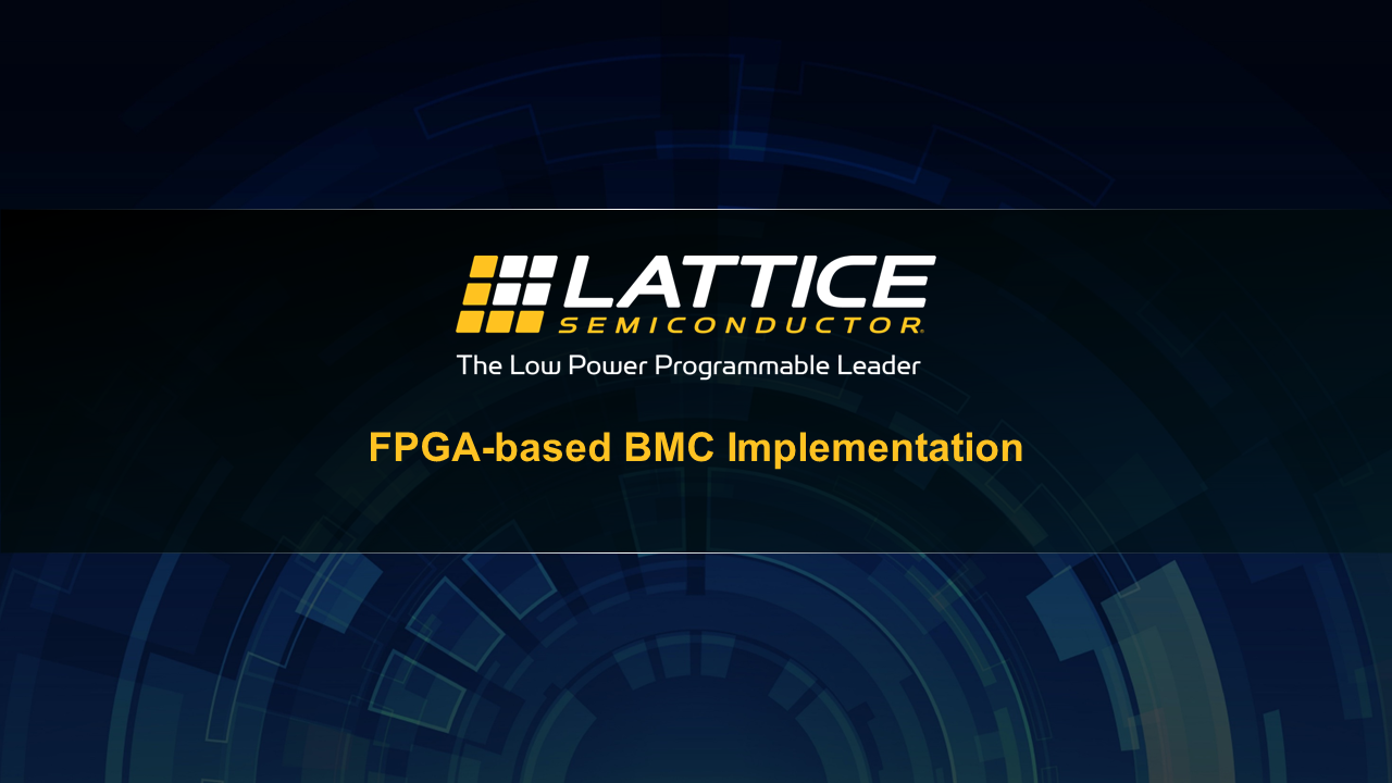 Lattice FPGA-based BMC solution