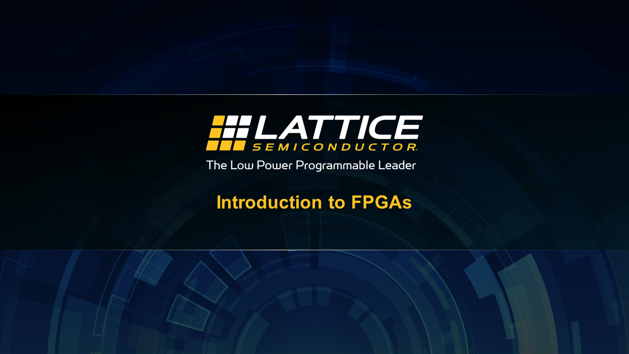Introduction to FPGAs