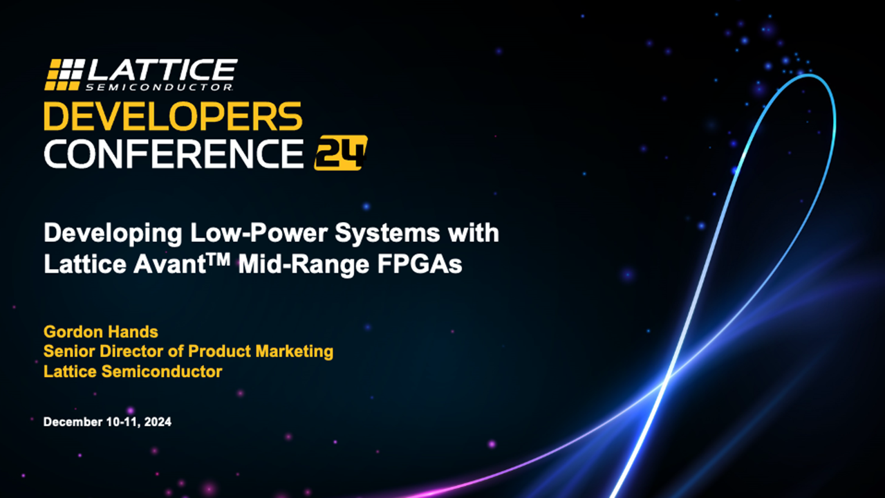 Developing Low Power Systems with Avant Mid-range FPGAs