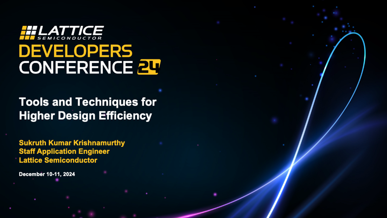 Tools and Techniques for Higher Design Efficiency