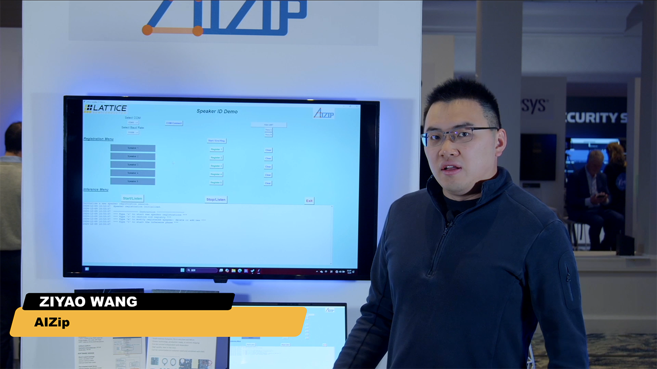 AIZip Ultra-Efficient Speaker Identification Model on Lattice CrossLink™-NX-33