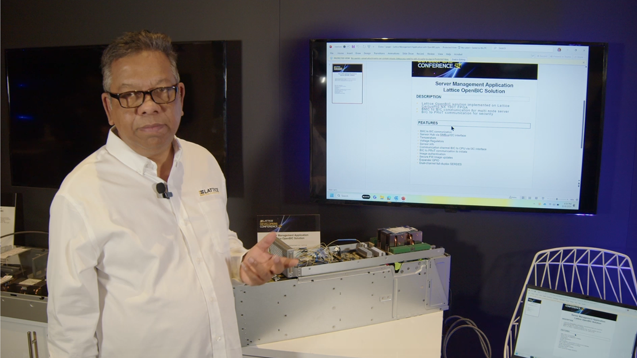 Server Management Application  with Lattice OpenBIC Solution