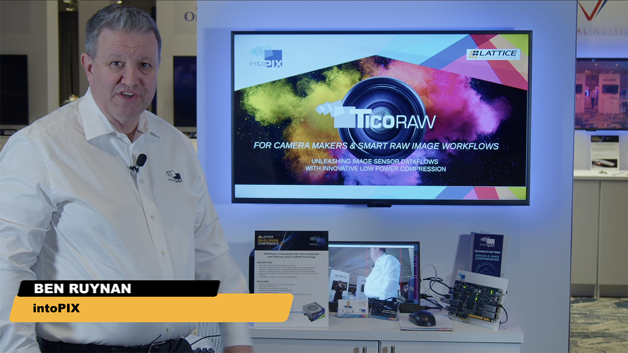 intoPIX RAW Bayer Compressed Video Data Transported Over Ethernet Using TicoRAW 
