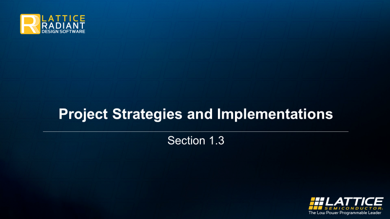 1.3 Strategies and Implementations