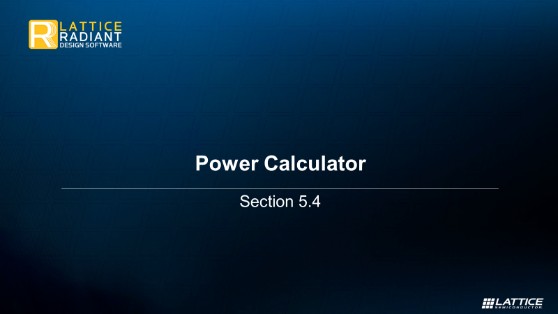 5.4 Power Calculator